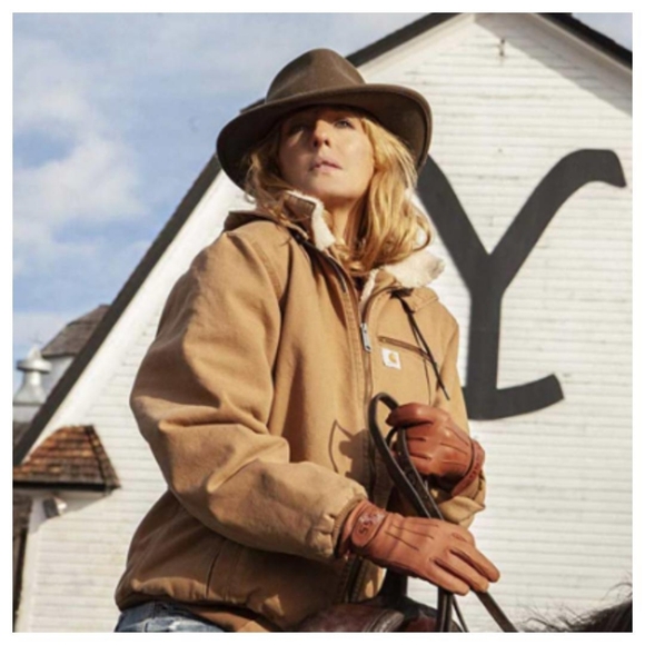 *RARE* Carhartt Tan Hooded Wildwood Sherpa Lined Jacket *hood is missing* - Picture 10 of 13